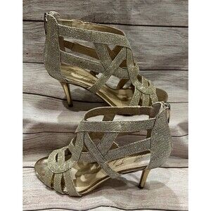 Marc Fisher Nala Woman’s Mid Heel Evening Sandals Shoes Size 8